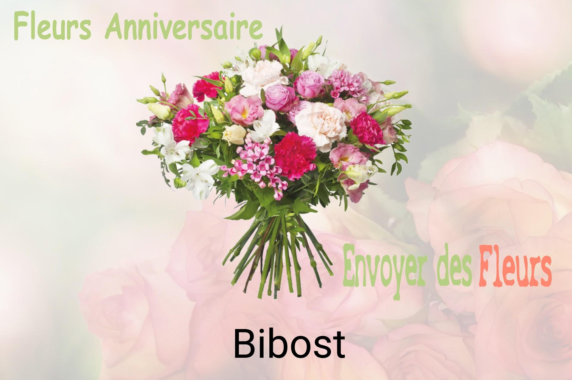 Bouquet de fleurs d’anniversaire livré à Bibost